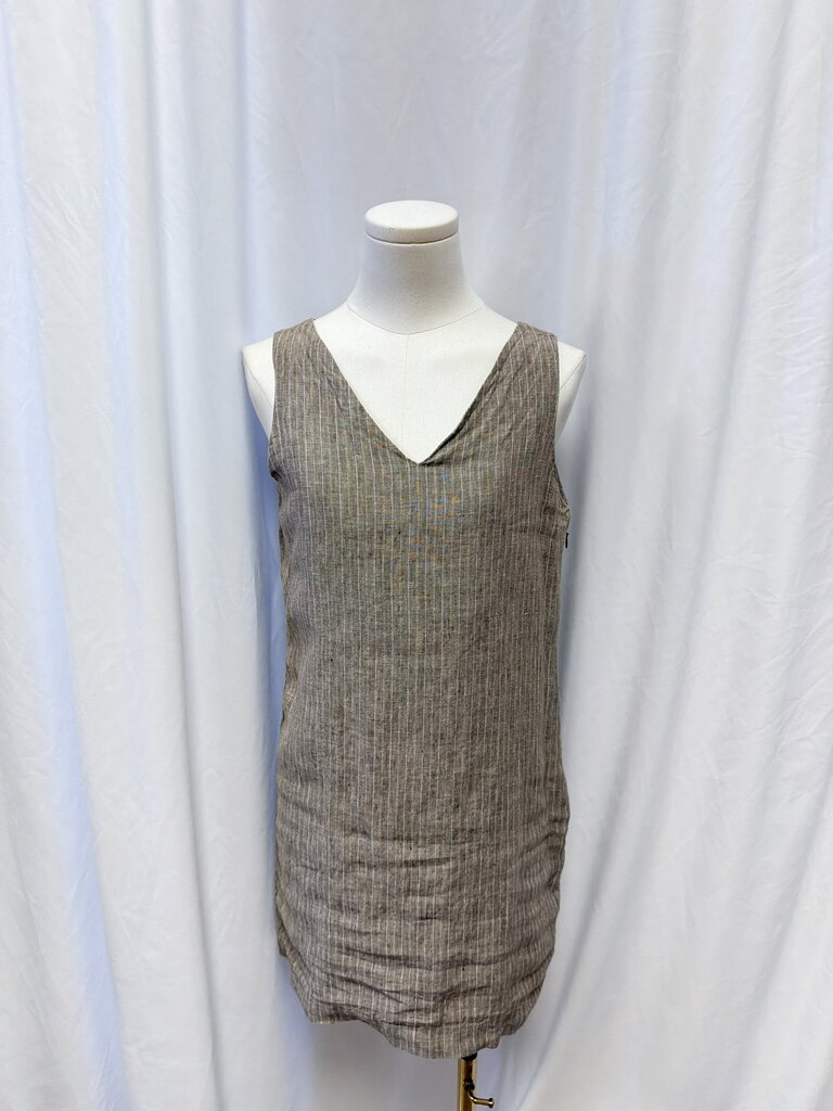 Theory Pinstriped Linen Dress