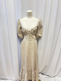Reformation Linen Open Back Maxi Dress