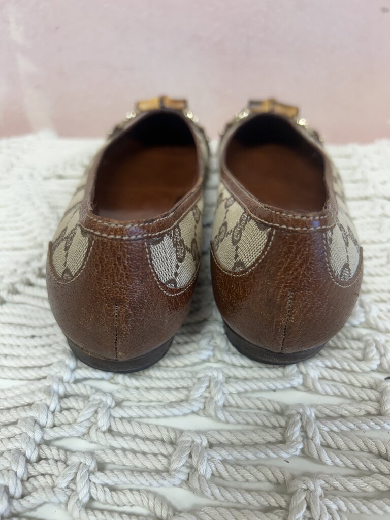 Gucci Monogram Bamboo Ballet Flat