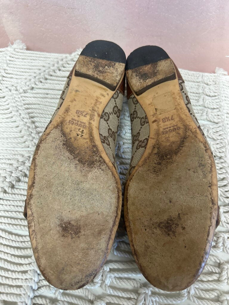 Gucci Monogram Bamboo Ballet Flat