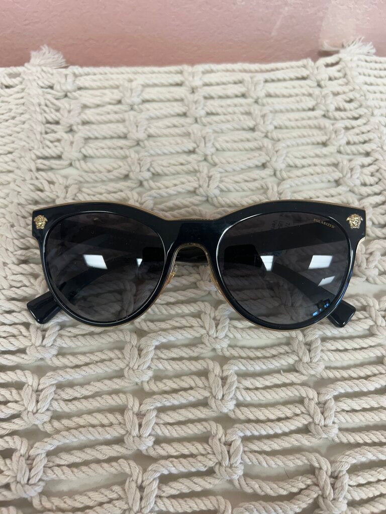 Versace Polarized Cat Eye Sunglasses w/ Case