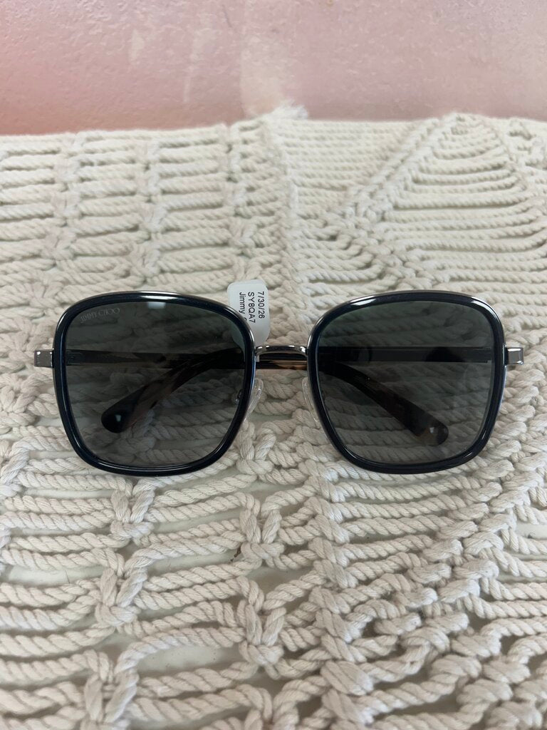 Jimmy Choo Square Frame Sequin Sunglasses