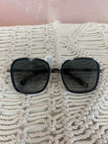 Jimmy Choo Square Frame Sequin Sunglasses