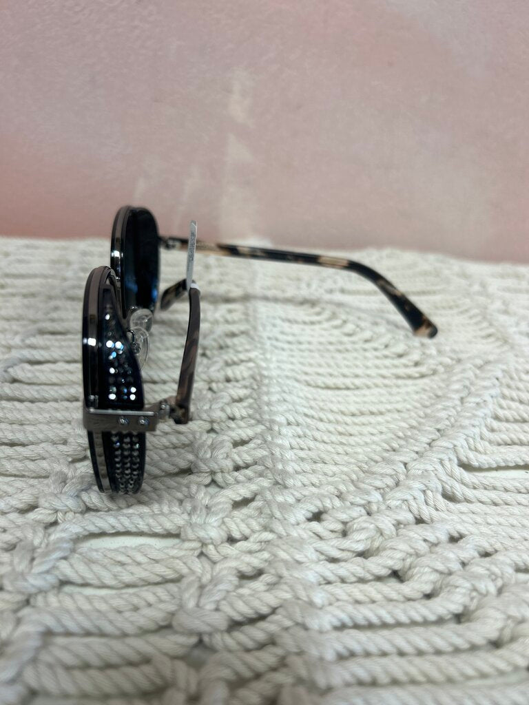 Jimmy Choo Square Frame Sequin Sunglasses