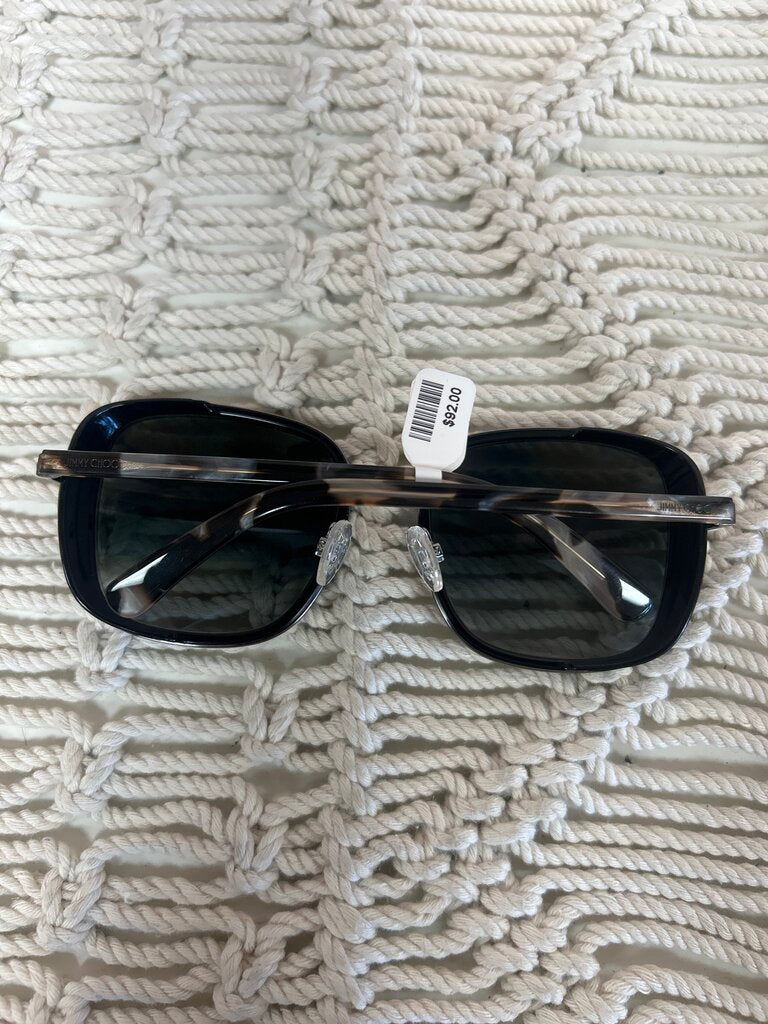 Jimmy Choo Square Frame Sequin Sunglasses