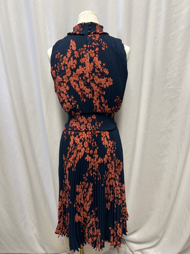 Nanette Lepore Pleated Floral Print Dress