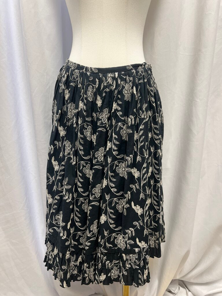 Max Mara Embroidered Cotton Skirt