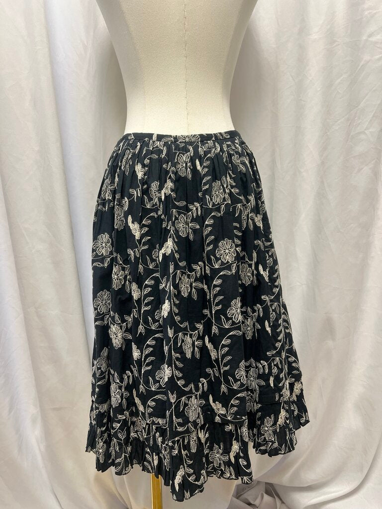 Max Mara Embroidered Cotton Skirt