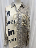 Me 369 Graphic Button Up