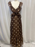 Sir. Cotton/Silk Polka Dot Cutout Maxi Dress