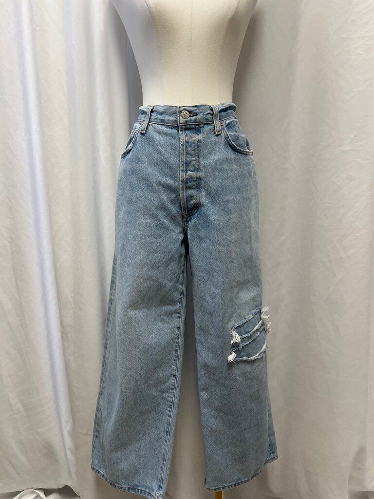 Citizens of Humanity Wide Leg Light Wash Jean