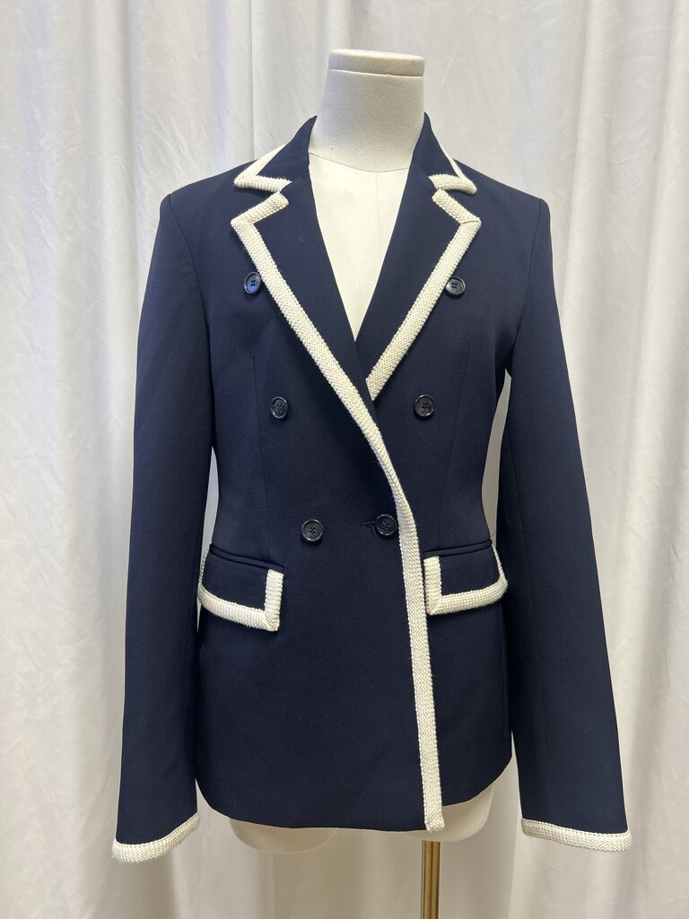 G. Label Blue Blazer With White Trim