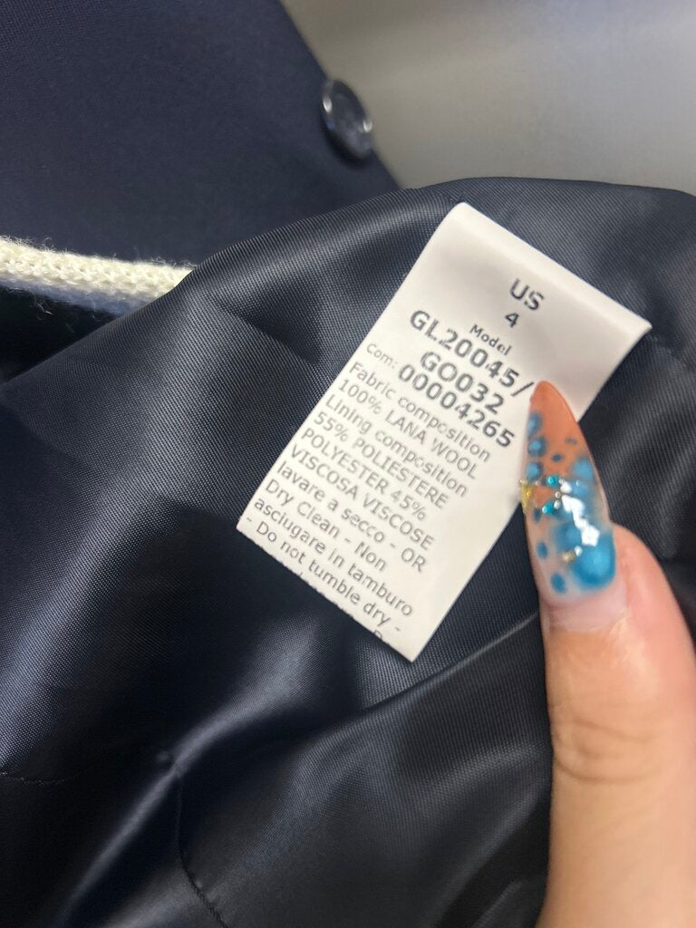 G. Label Blue Blazer With White Trim