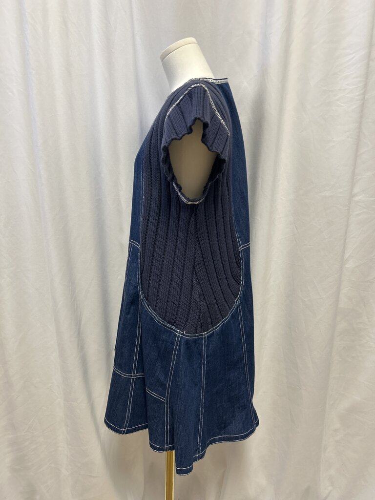 Pilcro Chambray and Knit Mini Dress