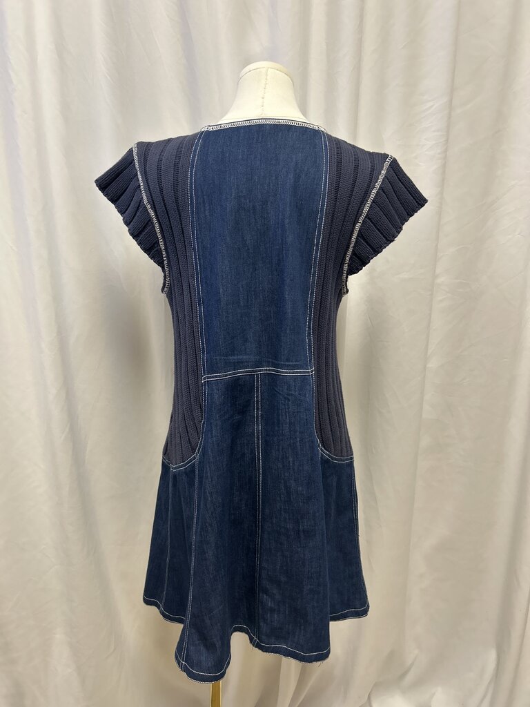 Pilcro Chambray and Knit Mini Dress