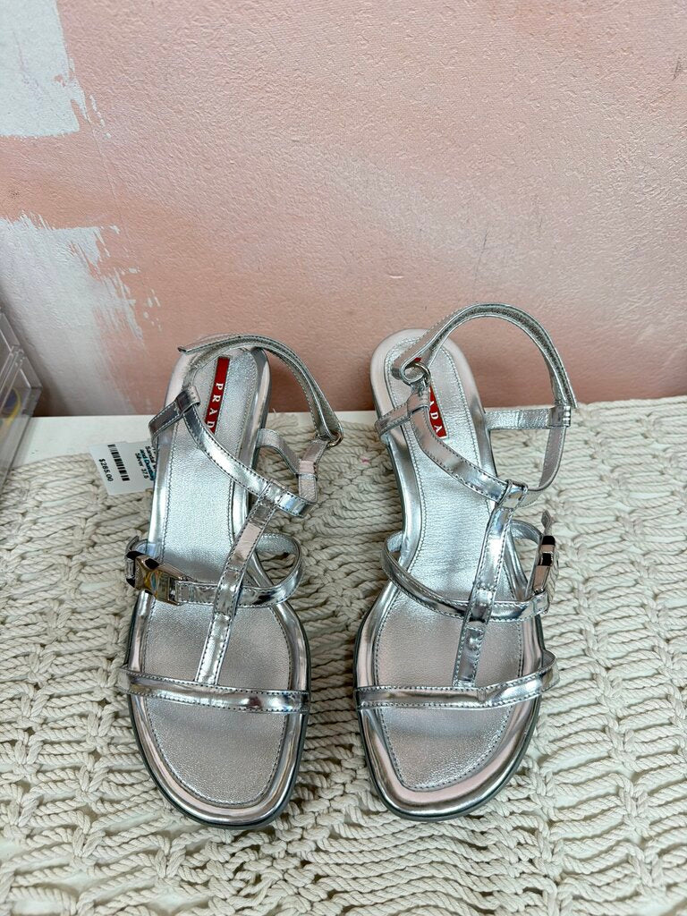 Prada Leather Sandal w/ Box and Dustbag
