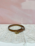 Gucci Double G Logo Thin Belt
