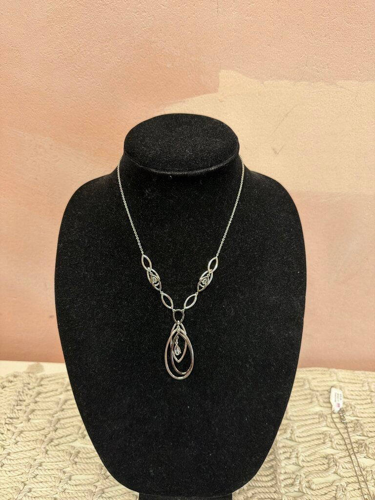Nadri Layered Eyelet Crystal Necklace NWT w/ Box