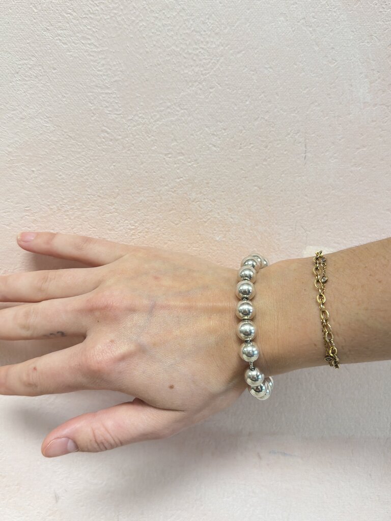 Tiffany Sterling Silver Ball Bracelet w/ Dustbag