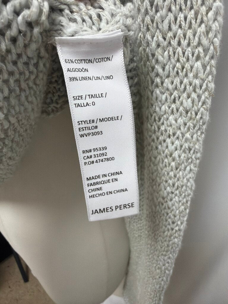 James Perse Wide Knit Cropped Sweater