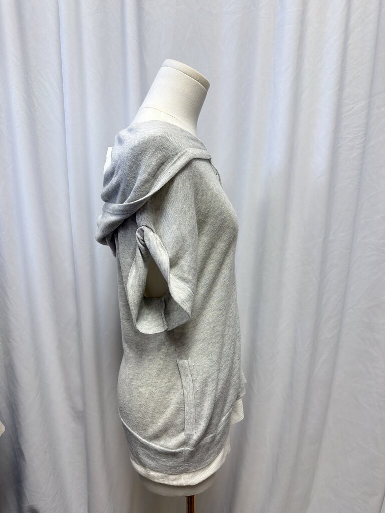 Theory Cotton/Cashmere Blend Sleeveless Zip Up