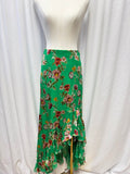 Alice + Olivia Asymmetrical Hem Floral Skirt NWT