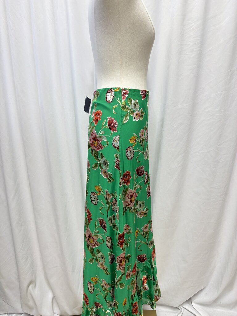 Alice + Olivia Asymmetrical Hem Floral Skirt NWT