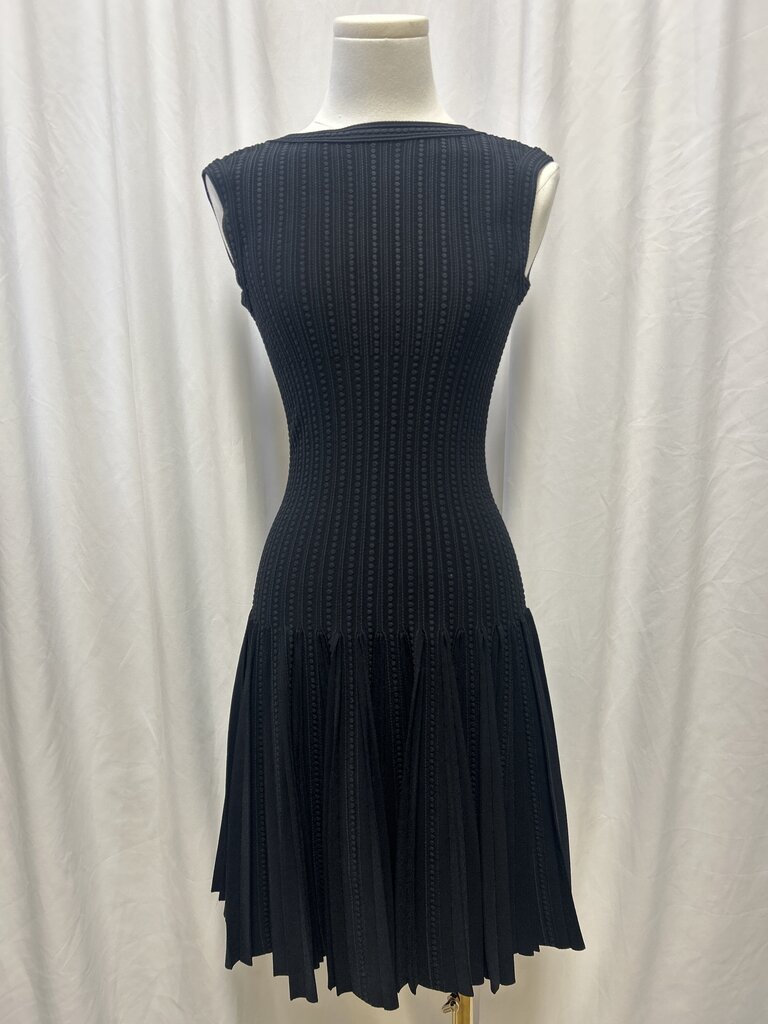 Alaia Black Knit Midi Dress