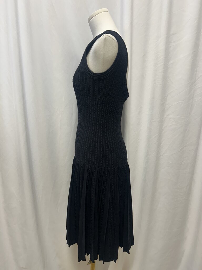 Alaia Black Knit Midi Dress