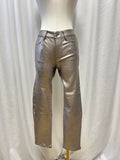 Frame Silver Leather Jeans