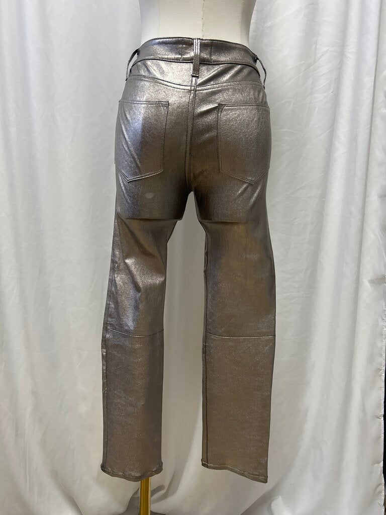 Frame Silver Leather Jeans