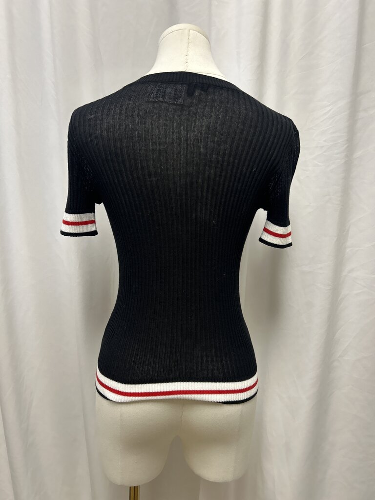 rag & bone crew neck short sleeve sweater