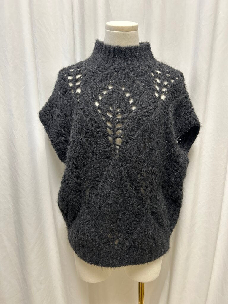 Brunello Cucinelli Alpaca Cap Sleeve Sweater
