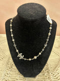Chanel Crystal CC Alternating Bead and Pearl Short Necklace w/ Box and Dustbag