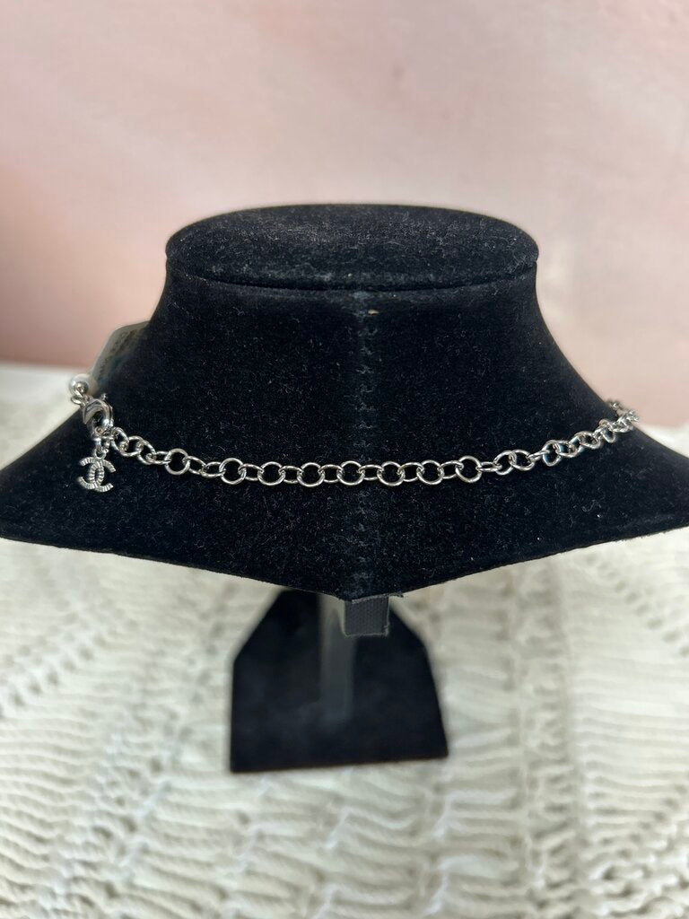 Chanel Crystal CC Alternating Bead and Pearl Short Necklace w/ Box and Dustbag