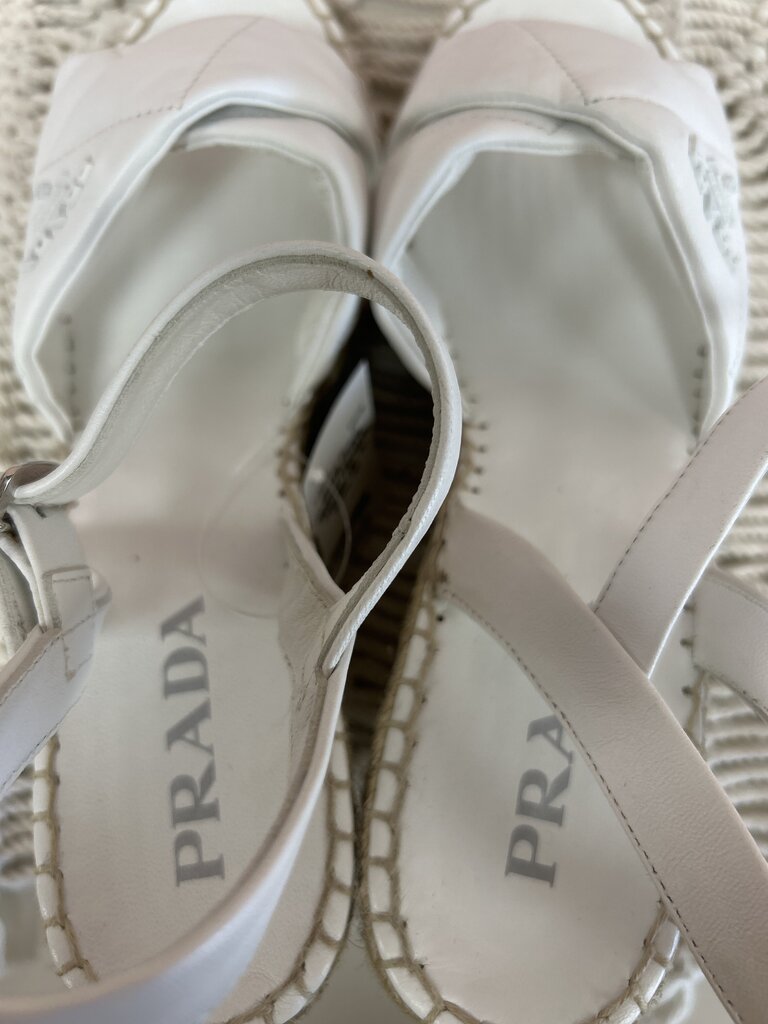 Prada Quilted Espadrille Wedge (As Is)