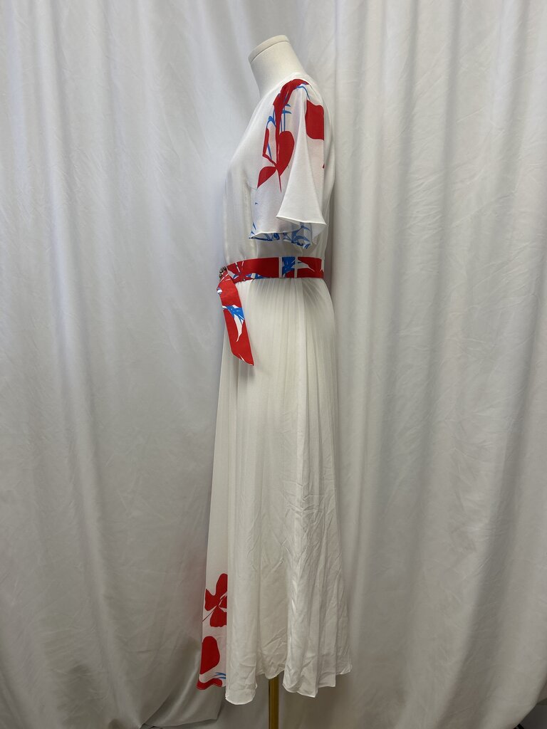 Mergim Floral Print Dress w/ Sequin Belt