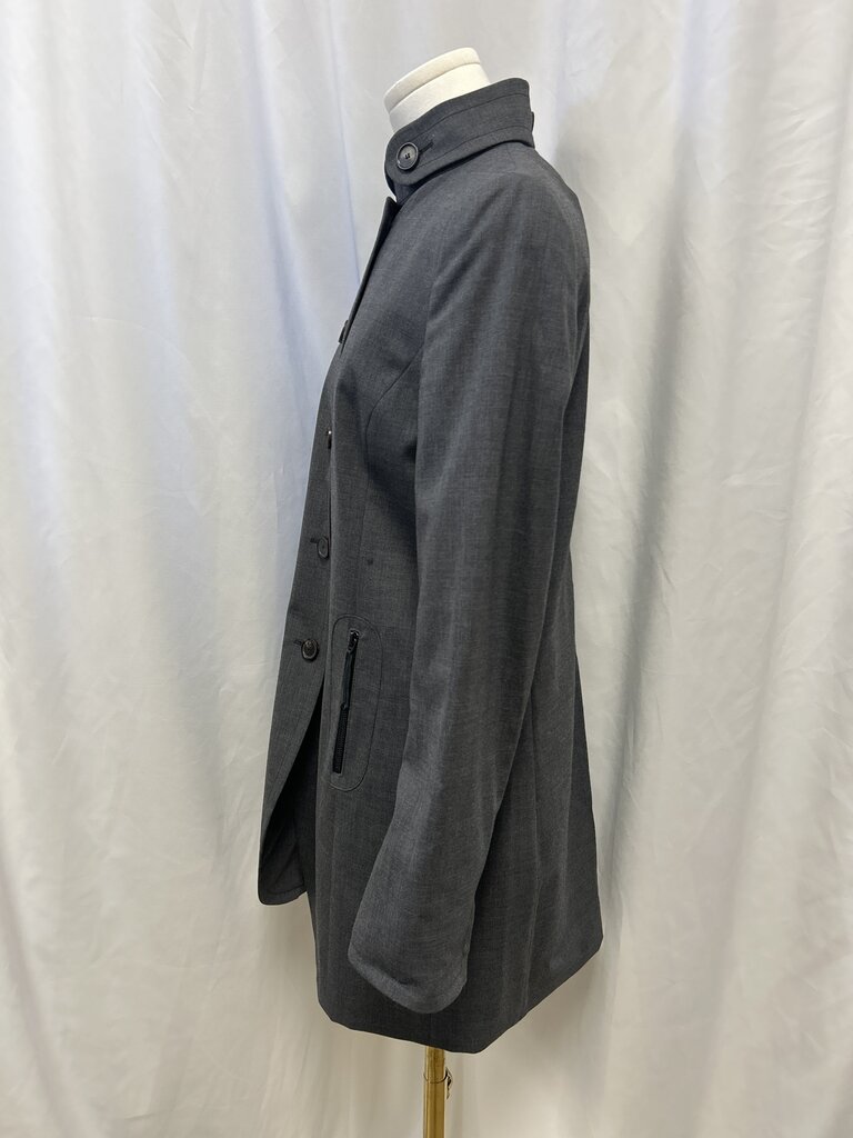 Akris Button Up Wool Blend Long Jacket