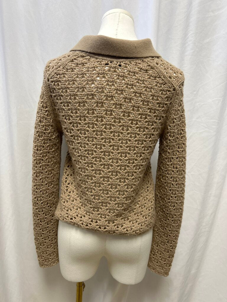 Vince Collared Wide Knit Cardigan