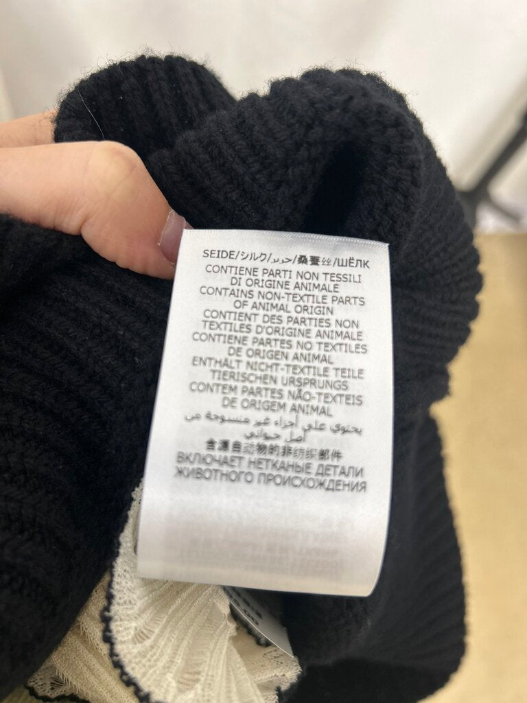 McQueen Ruffle Neck Wool Sweater
