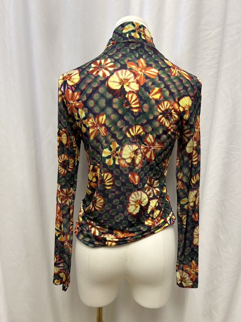 Ulla Johnson Tie Dye Mock Neck Long Sleeve