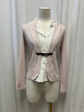 Fabiana Filippi Pink Open Front Cardigan Tee