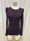 Veronica Beard Striped Long Sleeve Tee