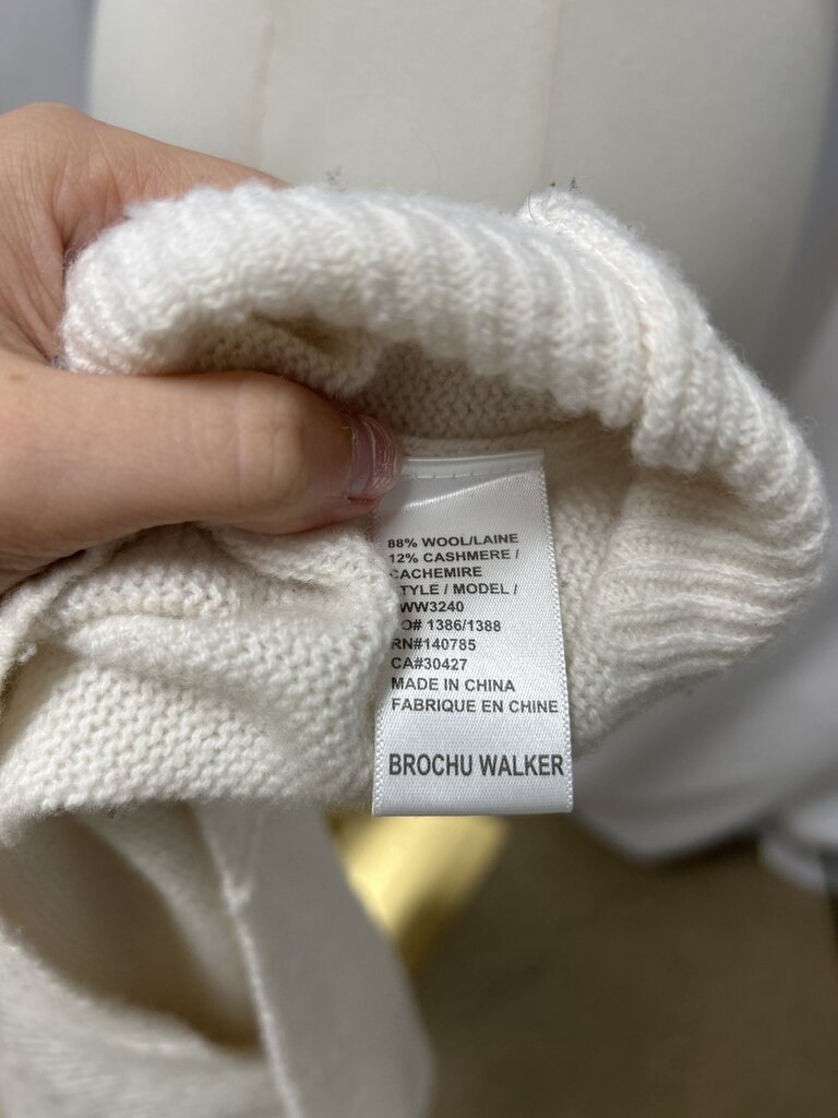 Brochu Walker Cream Wool Cashmere Sweater