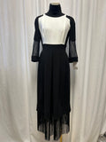 Stogova Fringe Hem Maxi Dress