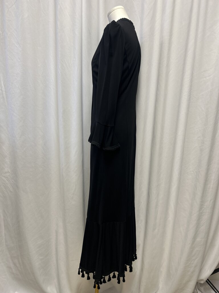 Andrew GN Black Key Hole Maxi Dress