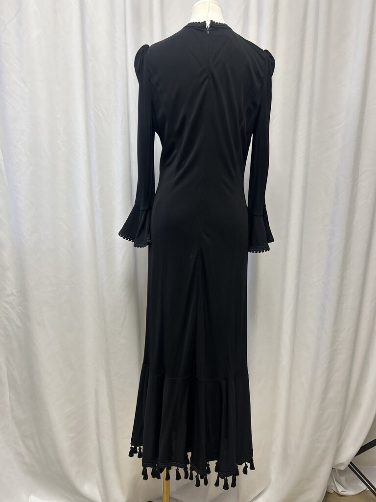 Andrew GN Black Key Hole Maxi Dress