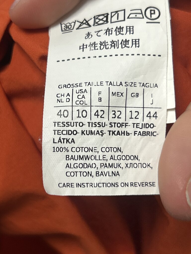 Max Mara Pumpkin Button Up