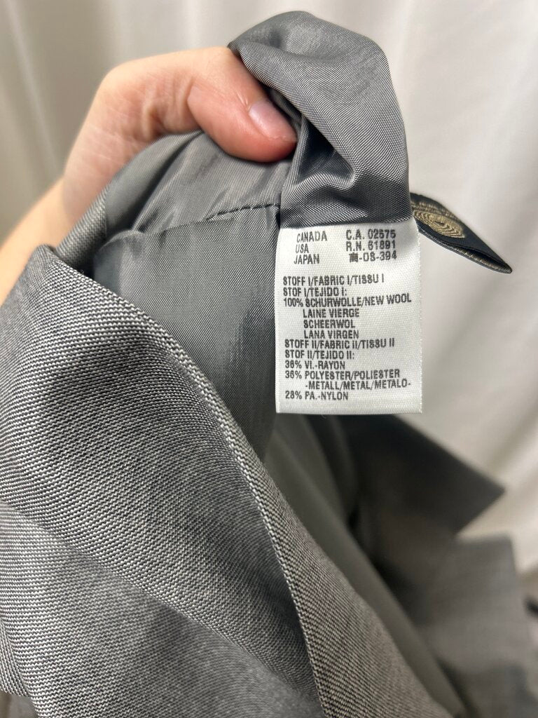 Escada Grey Lace Detail Blazer