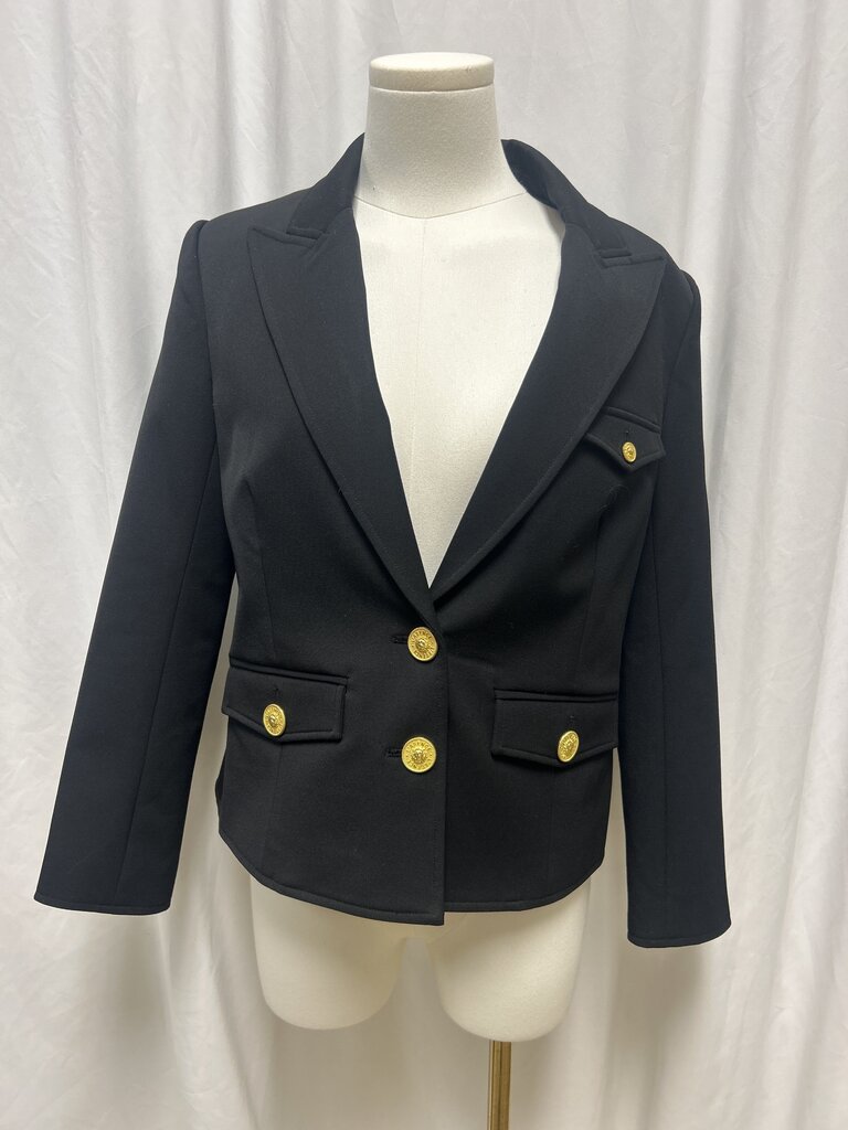 L'Agence Black Cropped Blazer